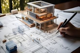 3d render interiol design, architectural design, sketchup, revit 3d modeling
