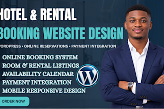 fix and build wordpress hotel booking and rental reservation website