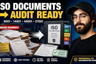 prepare iso certification documentation and audit ready documents
