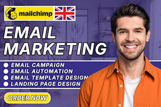 be your manager for mailchimp email campaign and mailchimp automation workflow