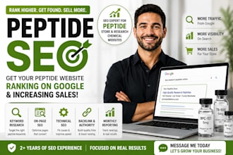 seo for peptide crowdfunding pharmacist peptide website to rank on google search