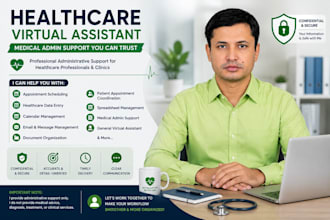 be your medical virtual assistant for admin support