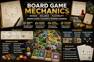 design and balance board game mechanics and gameplay
