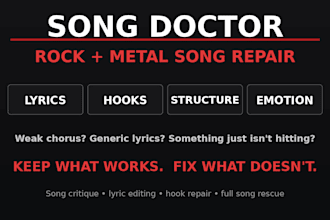 critique and fix your rock or metal song