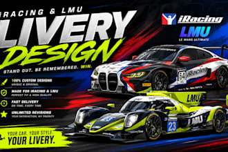design a custom iracing or lmu livery for your car
