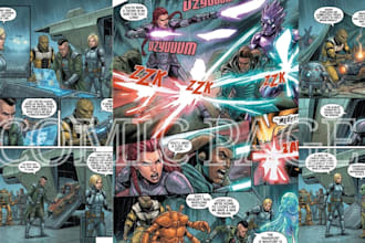 create comic book illustration comic page graphicnovel nsfw comic for your story