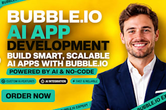 build bubble io ai app, ai saas, mvp and ai automation