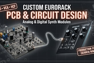 design eurorack synthesizer synth module analog audio pcb circuit