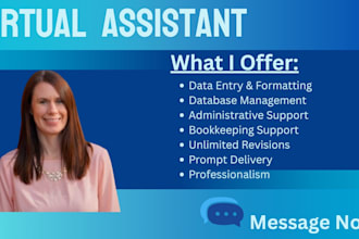 be your thorough virtual administrative assistant
