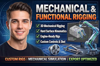 rig your 3d mechanical product or functional assembly