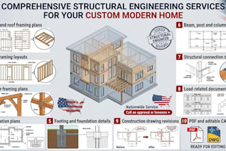 create residential framing, timber framing and foundation plans