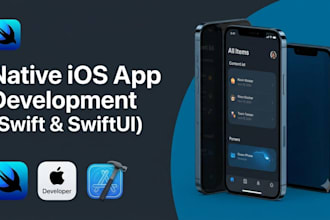 develop a native ios app using swift and swiftui with mvvm