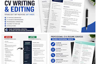 professionally write, edit and improve your CV or resume