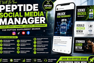 be your peptide smm promo video peptide supplement product social media manager