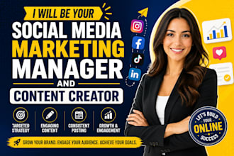 manage social media, create engaging content grows brand