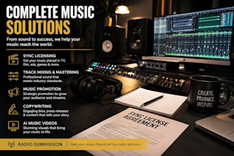 submit your music for sync licensing, TV, film, game and commercial placement