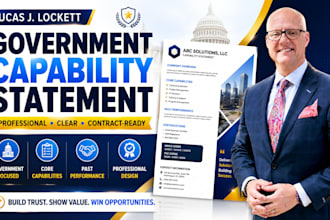 create a professional capability statement for government contracts