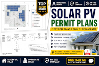 design solar pv permit plans and single line diagrams