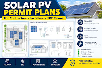 design solar pv permit plans for contractors and installers