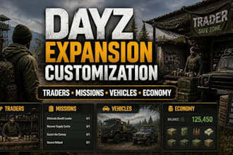 customize dayz expansion with traders, missions, vehicles, and economy