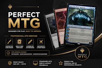design custom mtg cards professionally