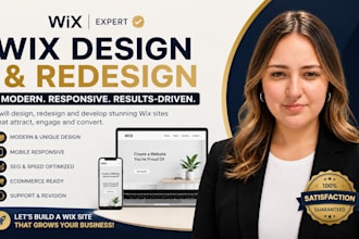 wix website design and redsign wix website development