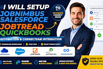 setup jobnimbus salesforce jobtread quickbooks automation connecteam integration