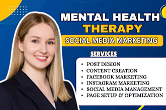 be your social media marketing manager for mental health and therapy