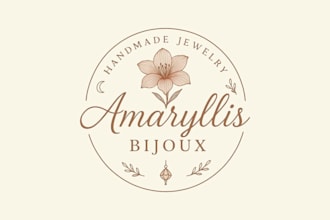 design whimsical hand drawn feminine logo