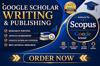 write and publish a research article in peer reviwed indexed journals