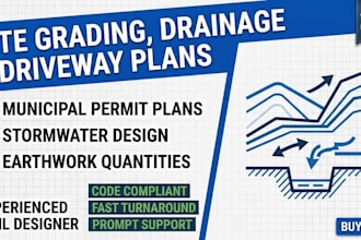 design civil site grading, drainage, and earthwork plans