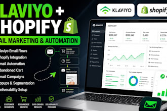 klaviyo shopify email marketing, klaviyo flows and email automation newsletter