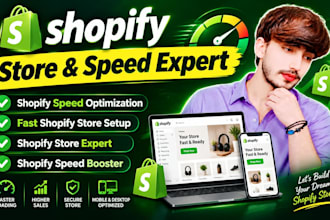 build shopify store expert  speed for mobile and desktop