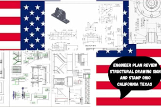 engineer plan review structural drawing sign and stamp ohio california texas