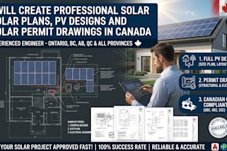 create professional solar plans, pv designs and solar permit drawings in canada