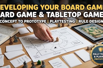 develop your board game, card game or tabletop game from scratch