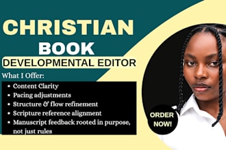 developmental edit prayer journal christian book, ebook as a devotional editor