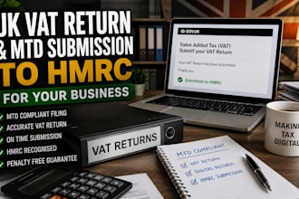 file UK vat return and mtd submission to hmrc for your business