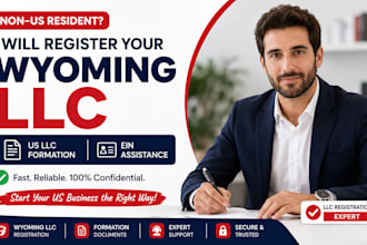 register a wyoming llc, US llc formation and get ein for non US residents