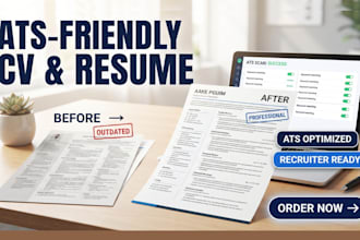 design ats friendly CV and professional resume
