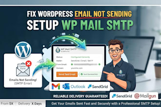 fix wordpress email not sending and setup wp mail SMTP