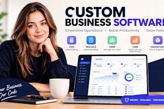 develop custom software system business management invoice software hrm pos