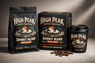 do premium product label, box package, pouch bag design