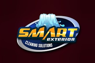 design fresh wash cleaning company logo