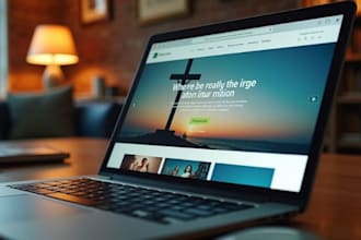 design a modern church website, ministry or christian website