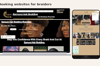 build a booking website for braiders salons barbers and nail techs