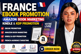 do france ebook promotion amazon book marketing kindle and KDP promotion