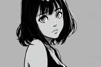 draw commission into anime or manga style art