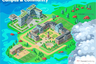 draw a map of the site plan, office, collage, school vector map