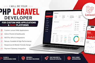 php laravel developer for custom web applications and saas platforms